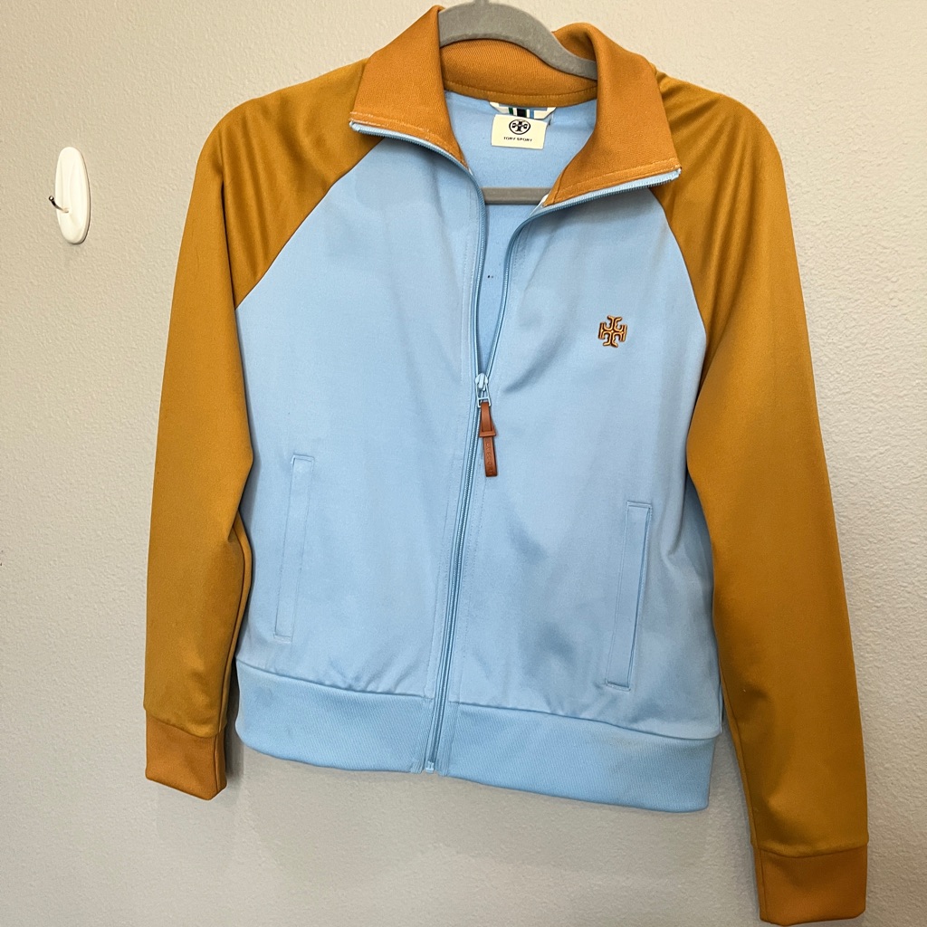 Tory Burch Color Block Zip Jacket